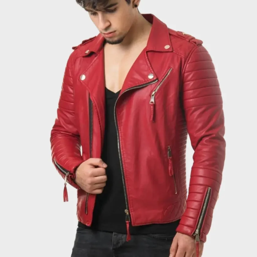 double-breasted-mens-red-leather-jacket