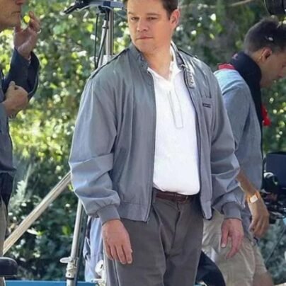 air-2023-matt-damon-grey-bomber-jacket