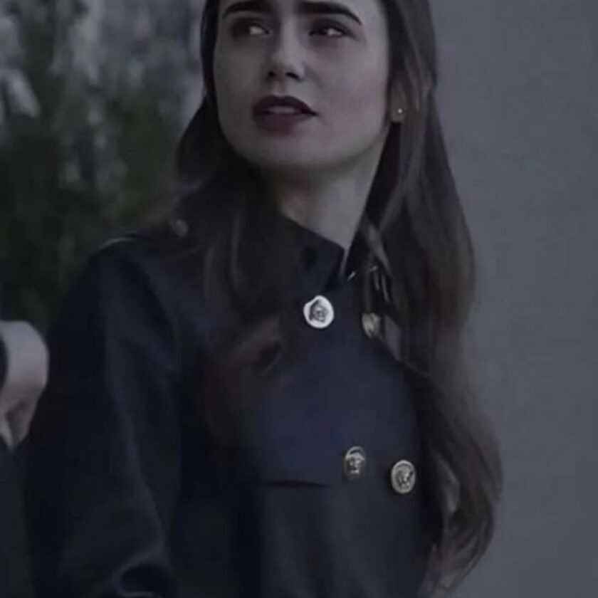 inheritance-lily-collins-leather-coat