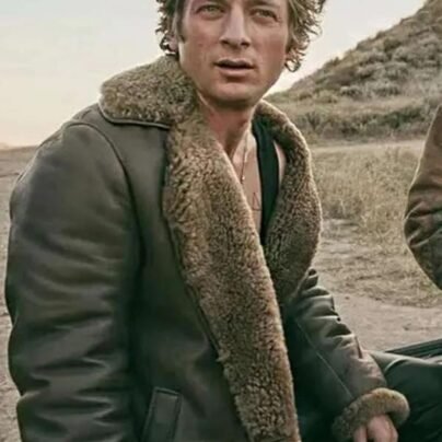 jeremy-allen-white-the-iron-claw-2023-brown-leather-coat