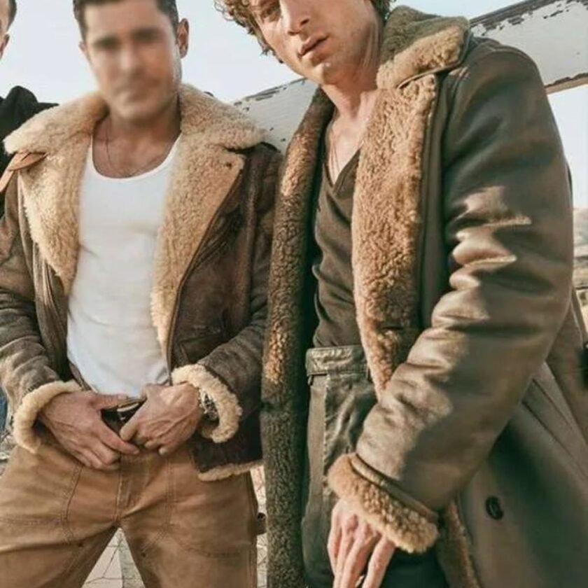 jeremy-allen-white-the-iron-claw-brown-coat