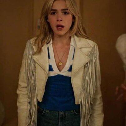kiernan-shipka-totally-killer-2023-leather-jacket