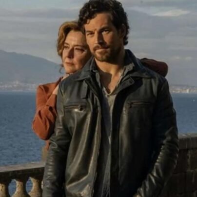 giacomo-gianniotti-inganno-2024-black-leather-jacket
