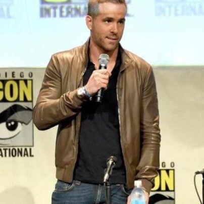 ryan-reynolds-brown-leather-jacket