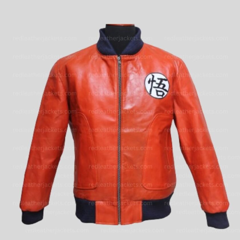 super-saiyan-orange-leather-jackets