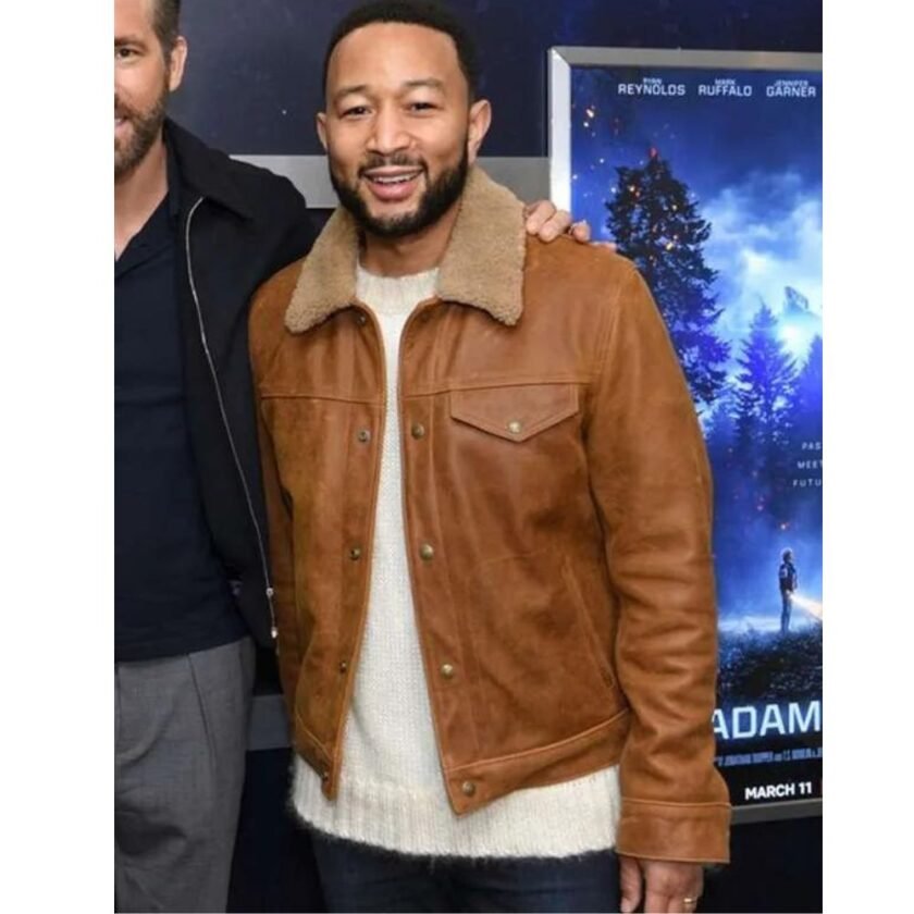 john-legend-shearling-brown-leather-jacket