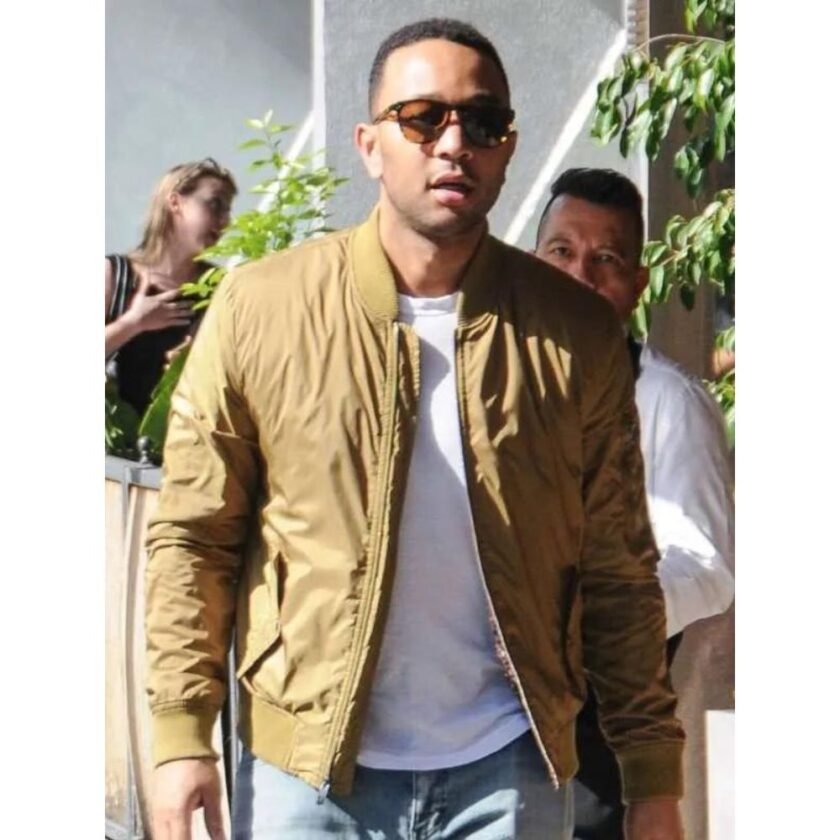 john-legend-street-style-los-angeles-brown-bomber-jacket